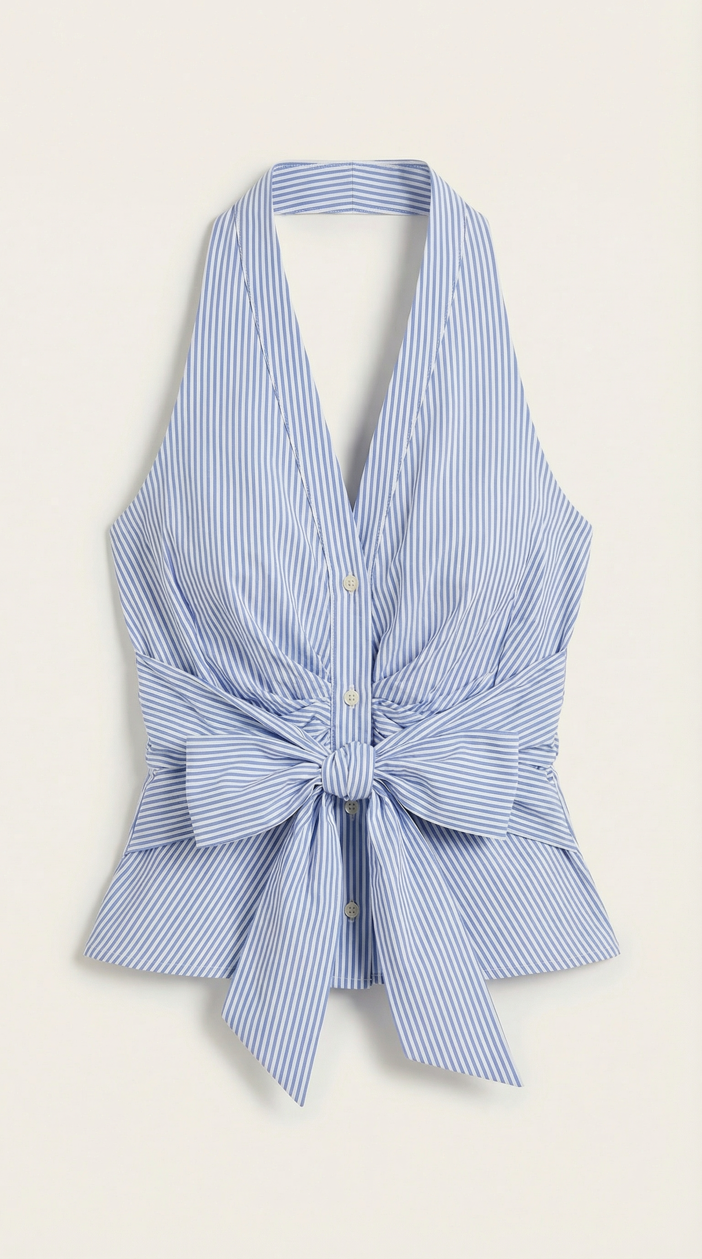 Top con cuello halter y lazo Aspen