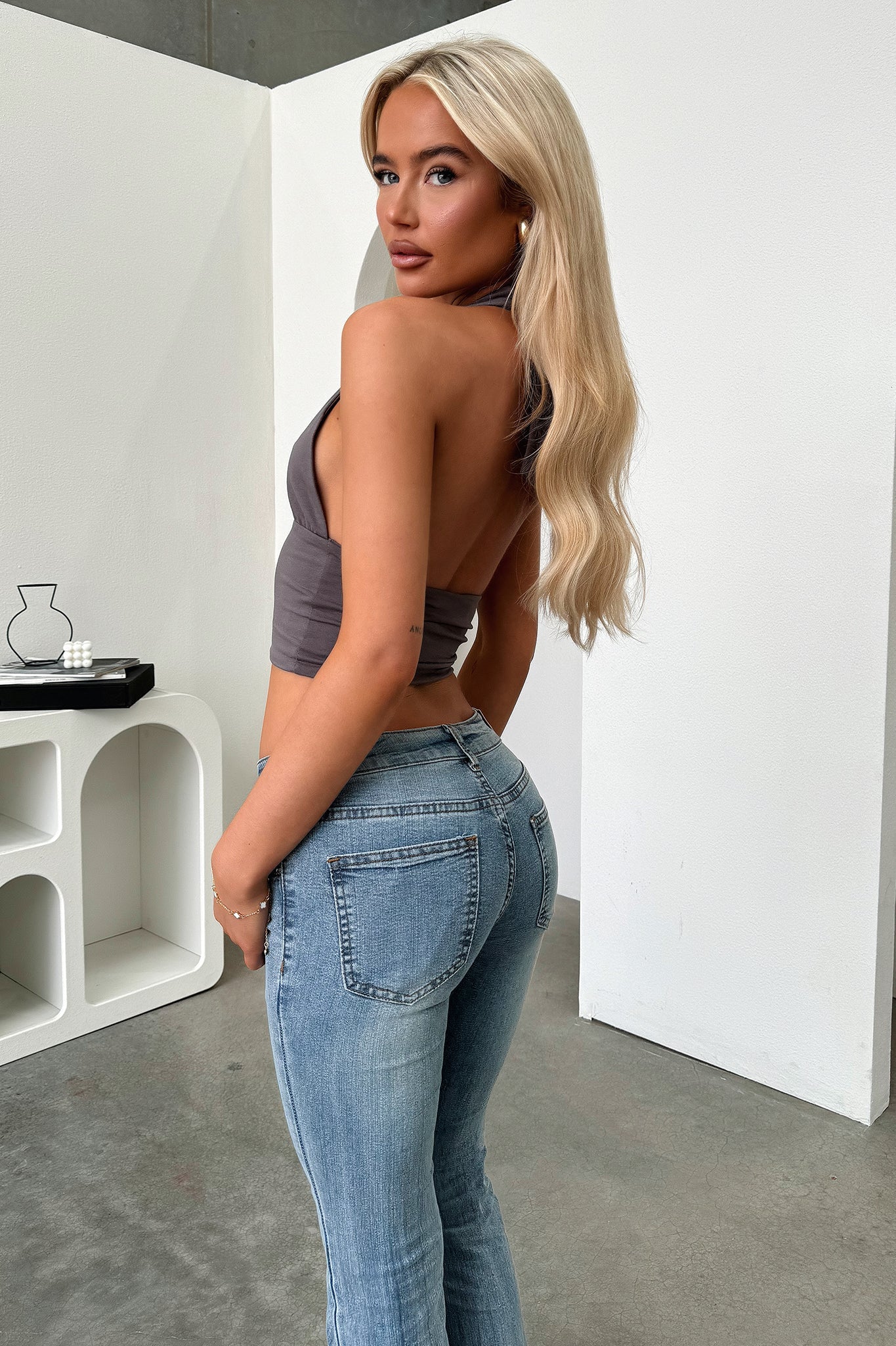 TM | Sunshine Halter Top - Gris