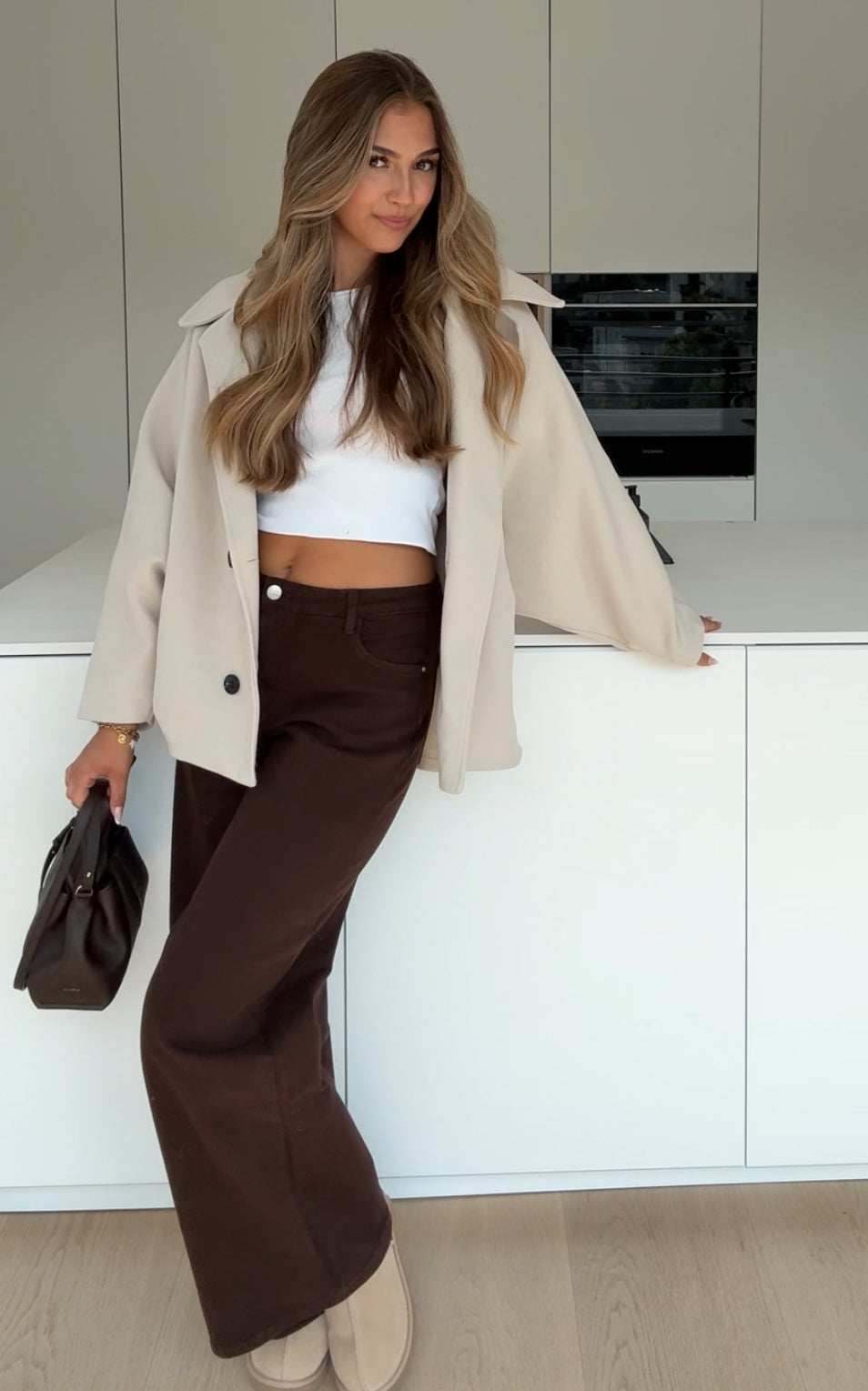 TM | Chaqueta Oversize crema