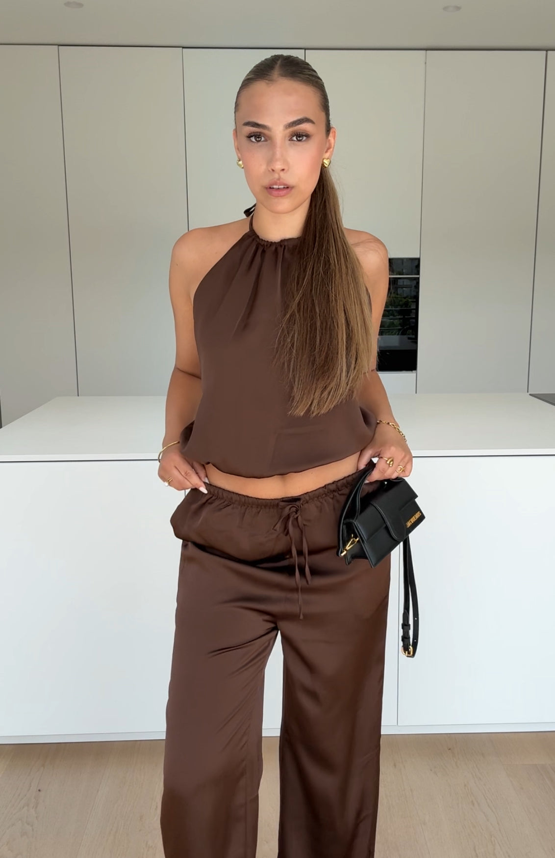 TM | Conjunto satén chocolate