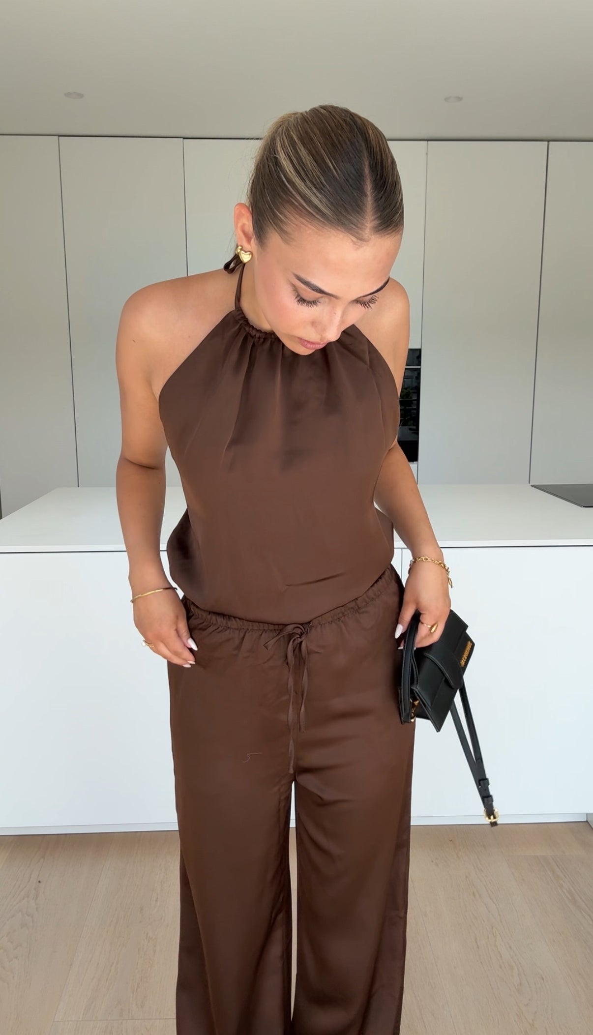 TM | Conjunto satén chocolate