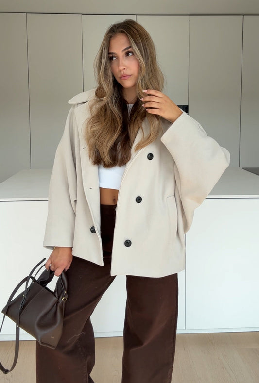 TM | Chaqueta Oversize crema