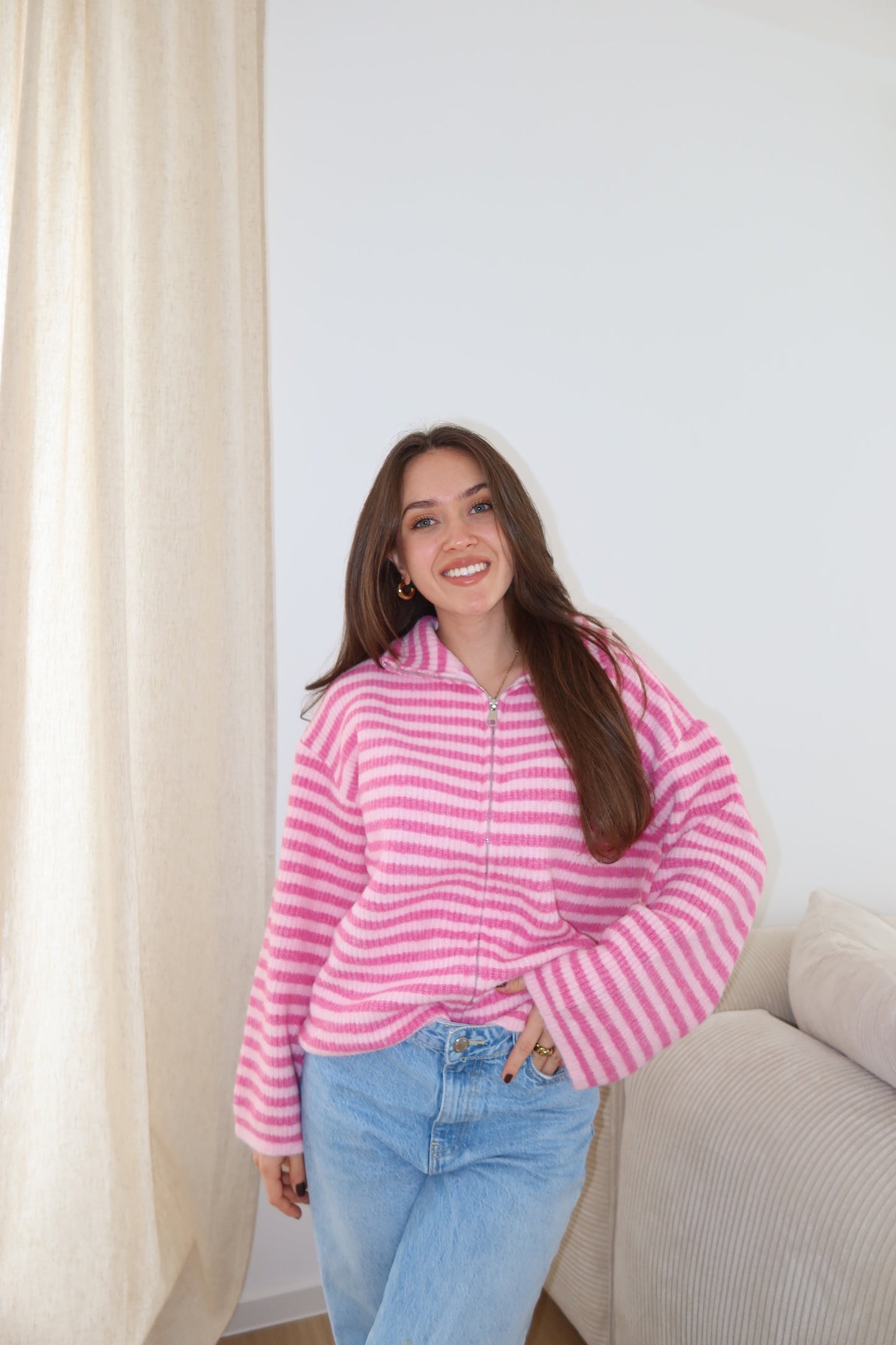 TM | Zip-Cardigan • Rosa