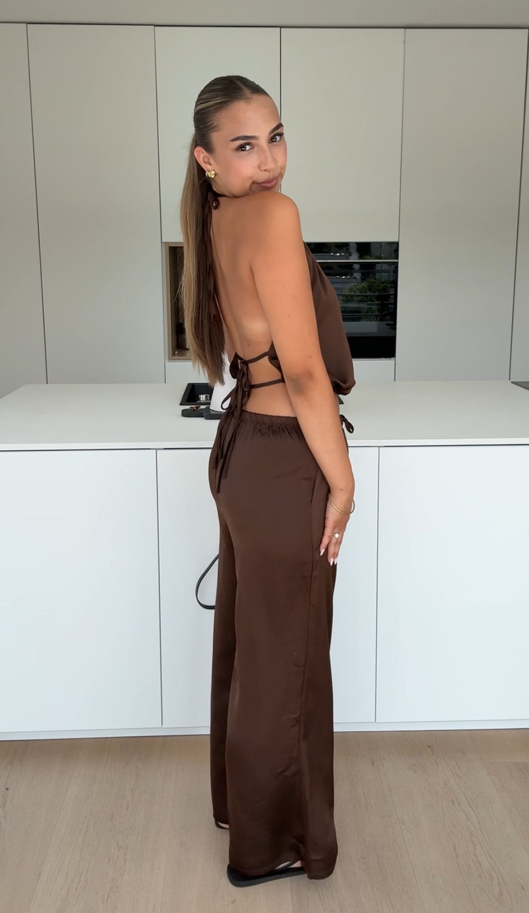 TM | Conjunto satén chocolate