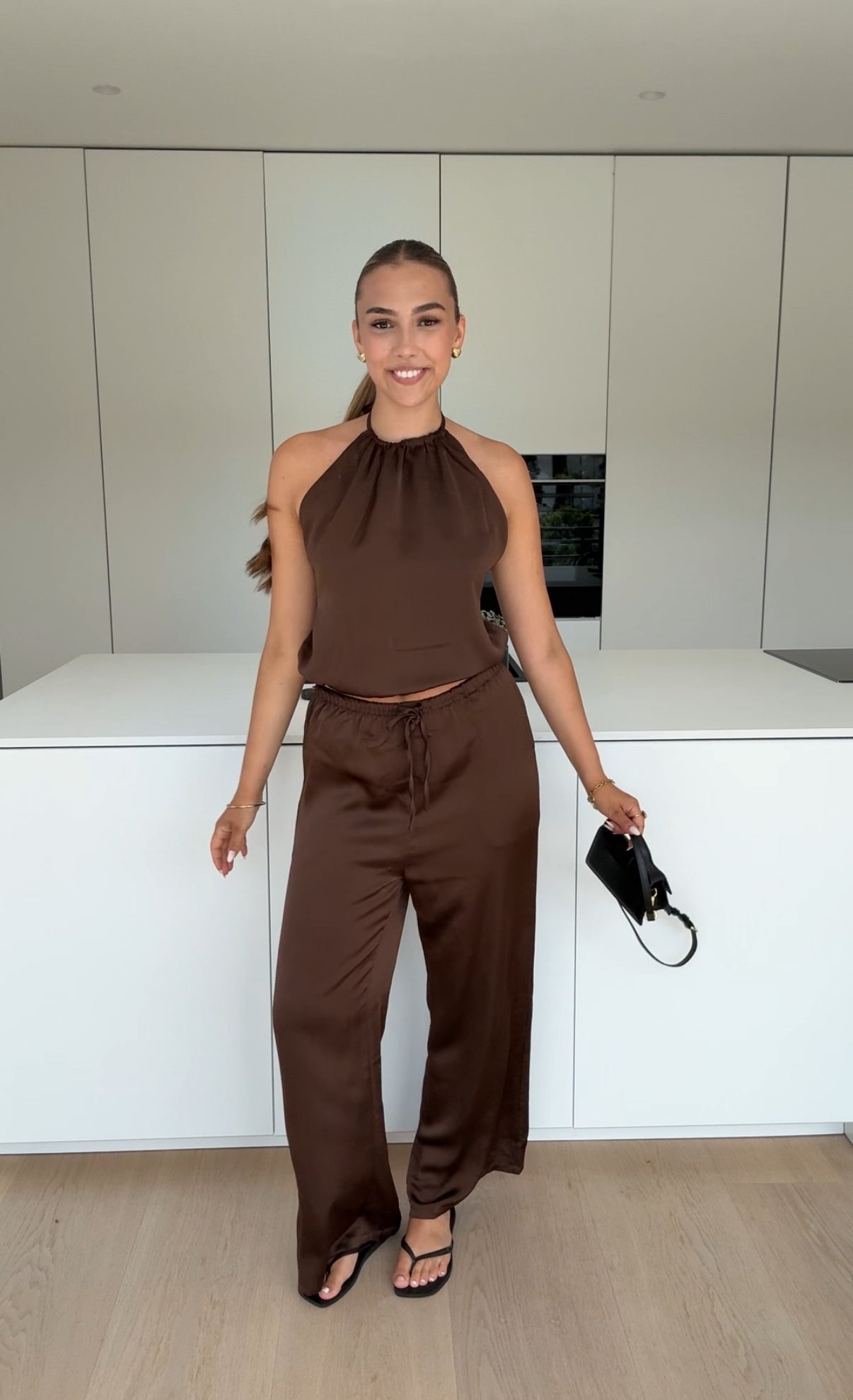 TM | Conjunto satén chocolate