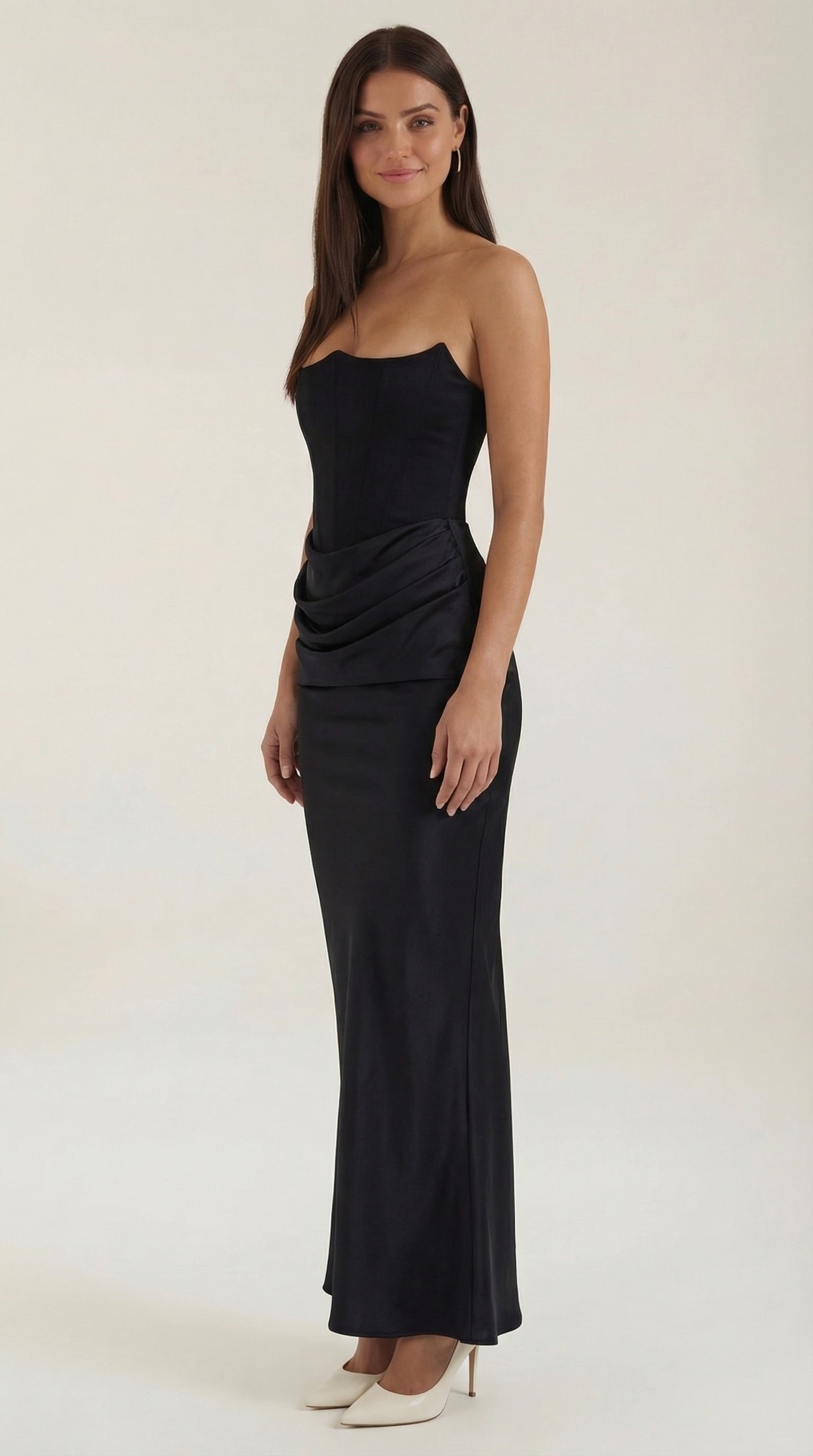TM | Vestido largo con corsé Fiorella