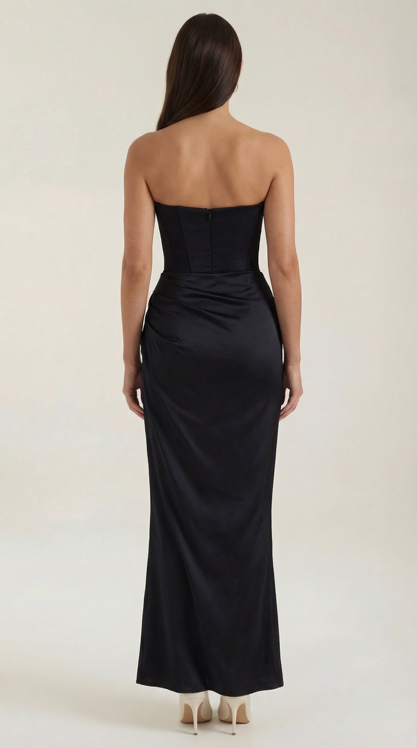 TM | Vestido largo con corsé Fiorella
