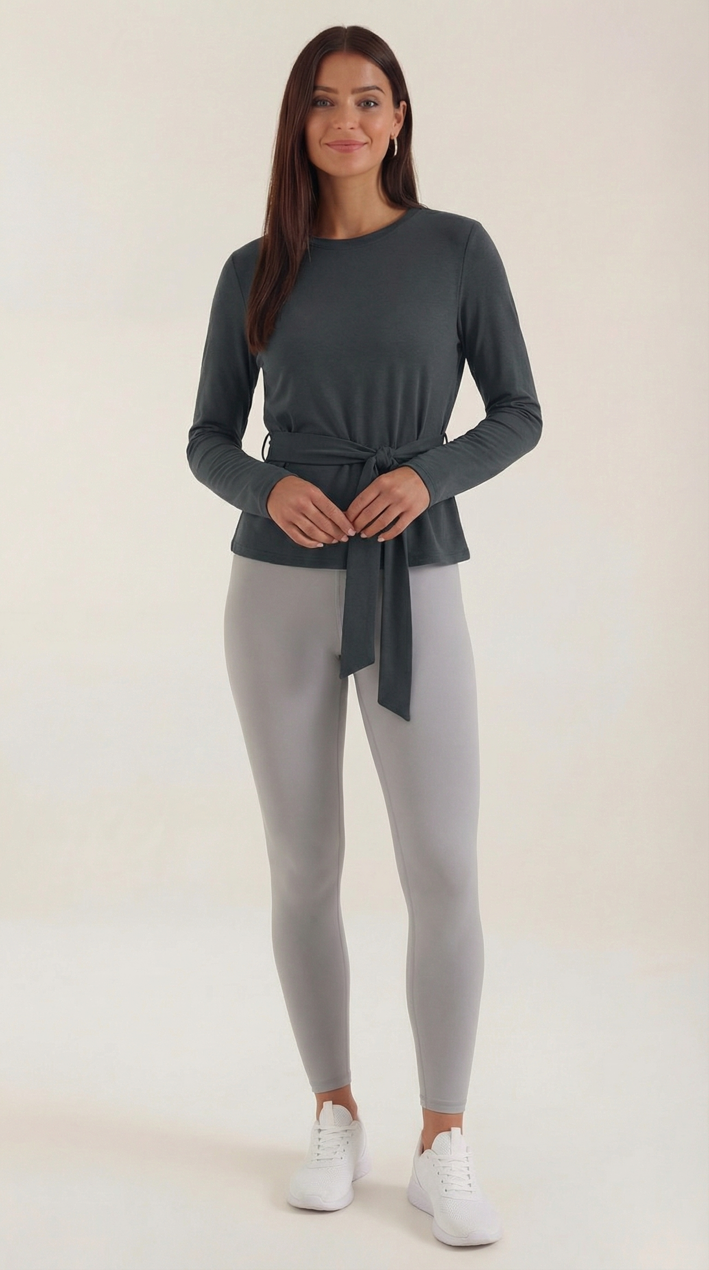 TM | Top Holly de manga larga con detalle de lazo