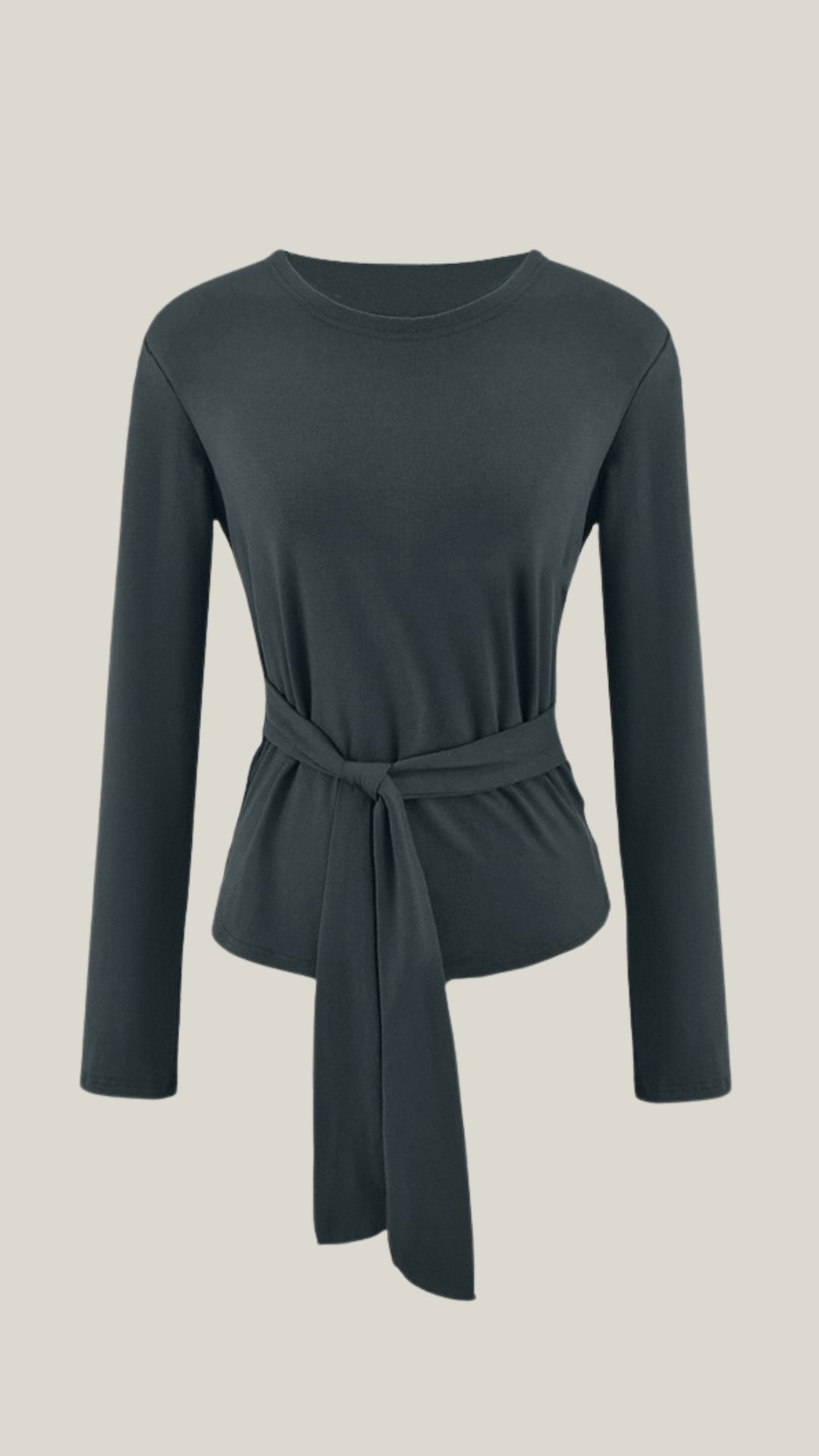 TM | Top Holly de manga larga con detalle de lazo