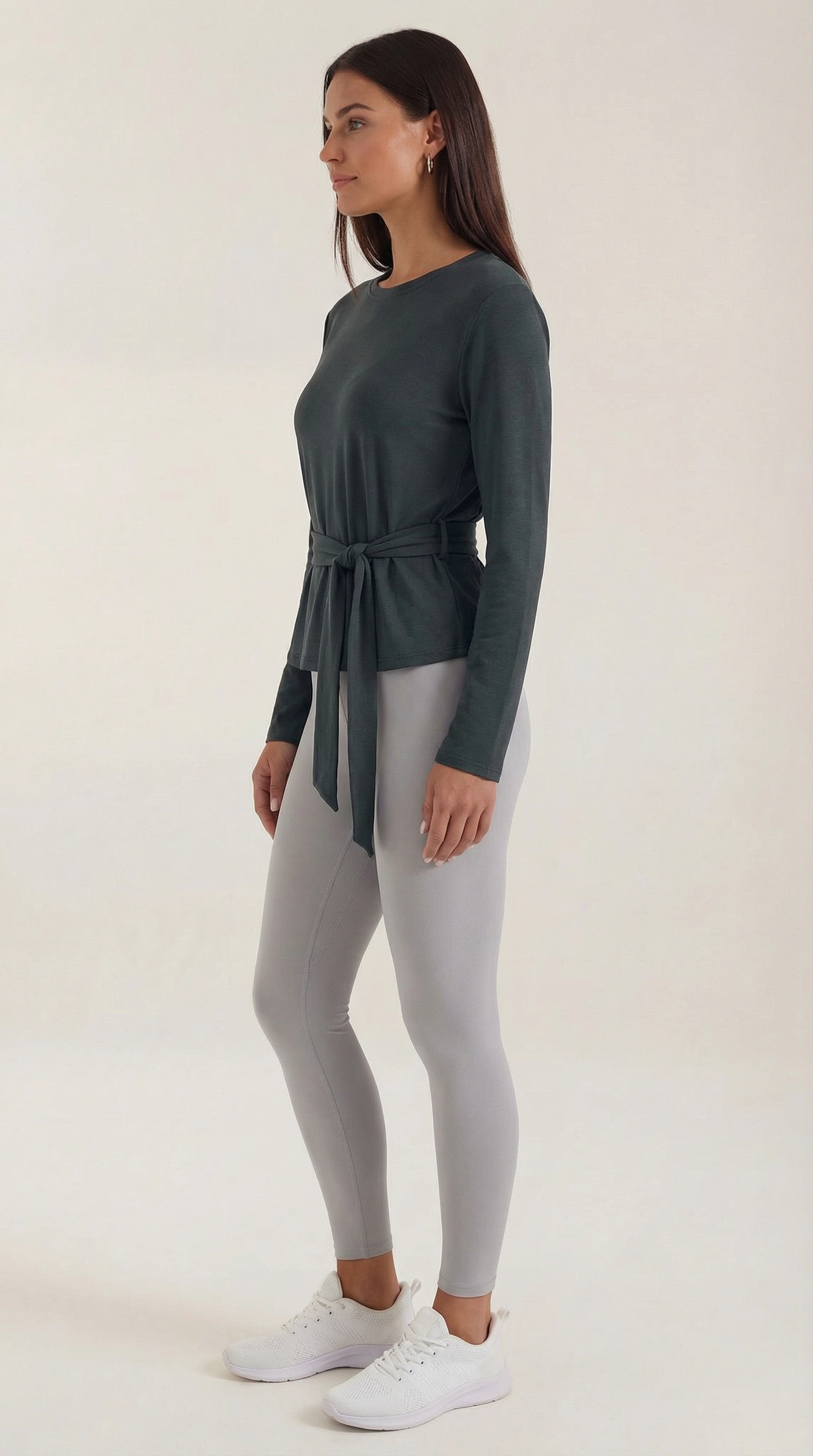 TM | Top Holly de manga larga con detalle de lazo