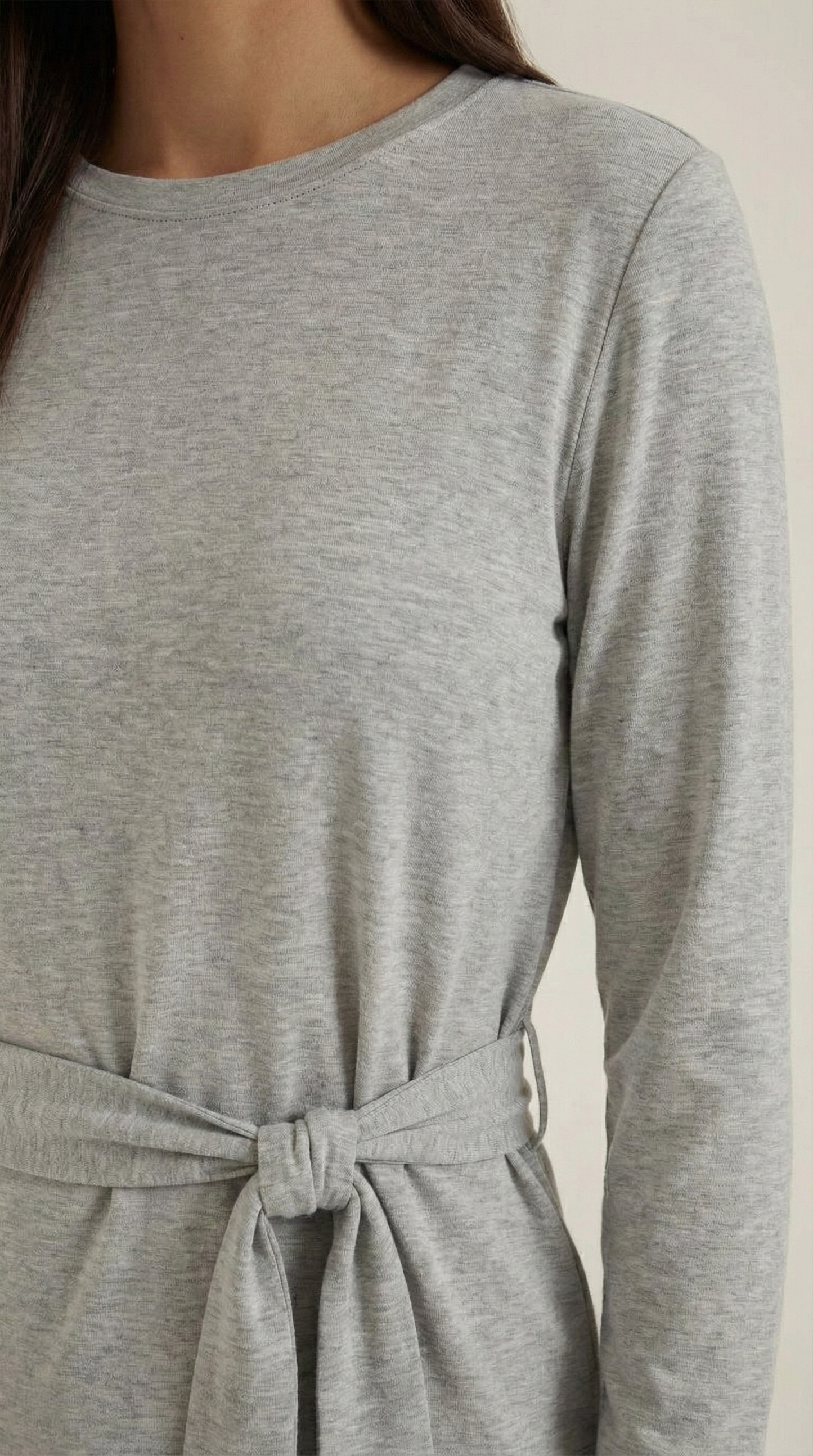 TM | Top Holly de manga larga con detalle de lazo