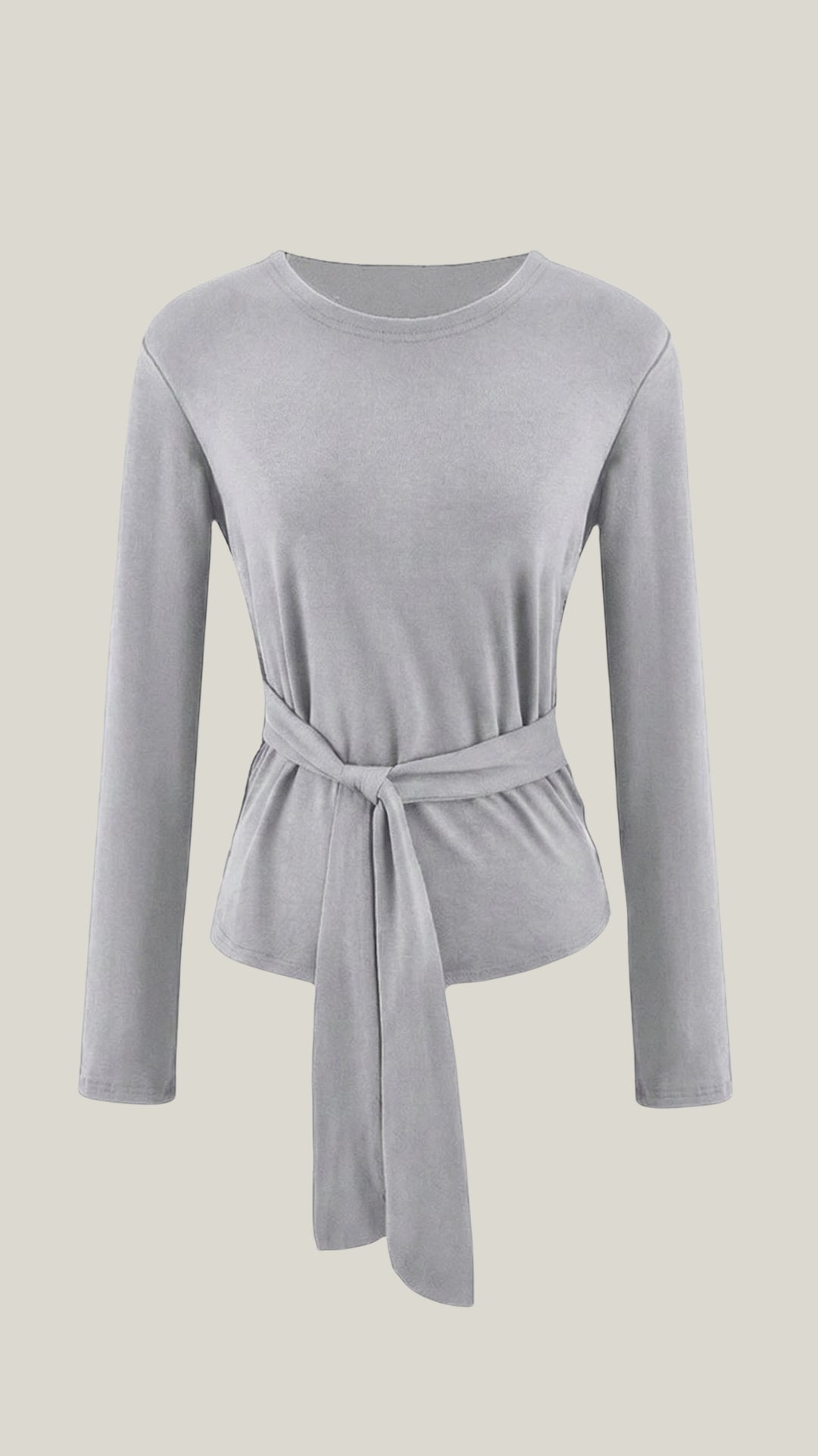TM | Top Holly de manga larga con detalle de lazo