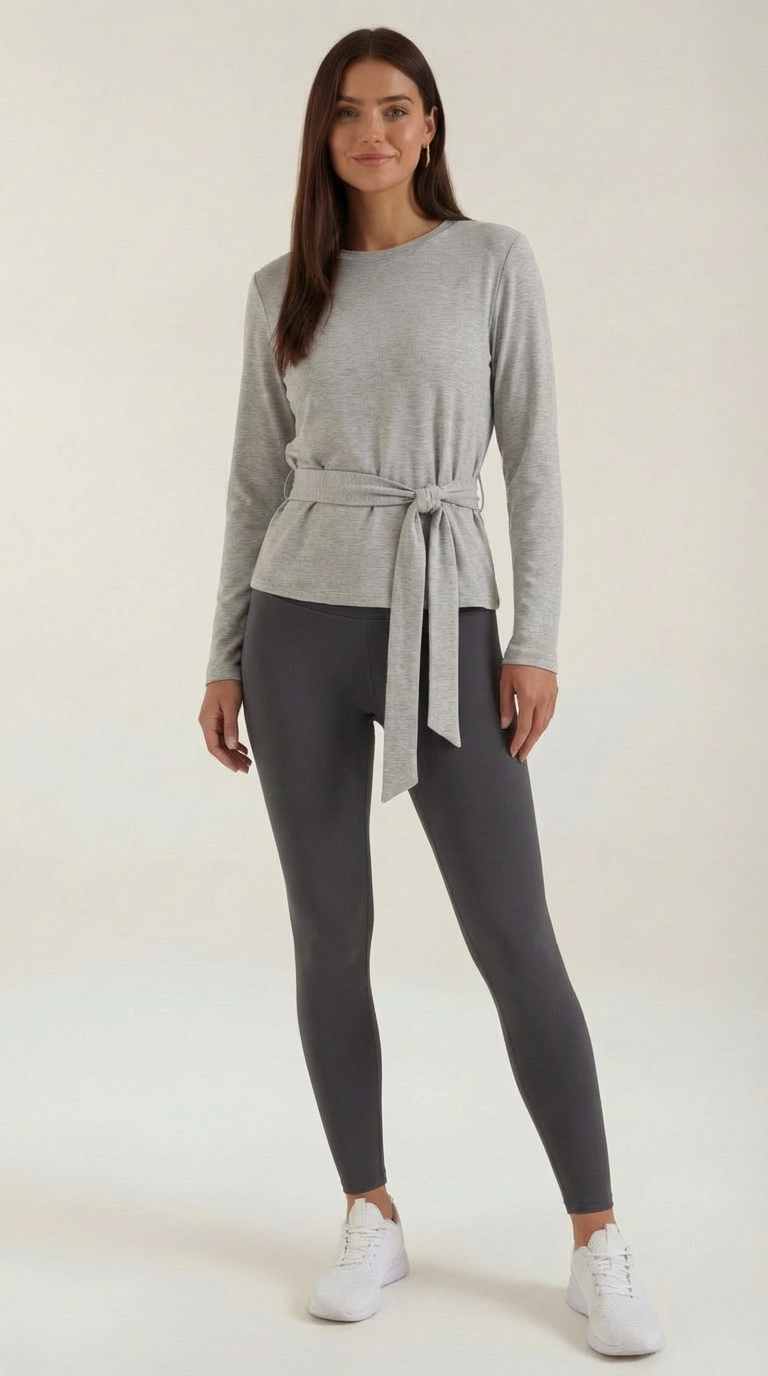TM | Top Holly de manga larga con detalle de lazo