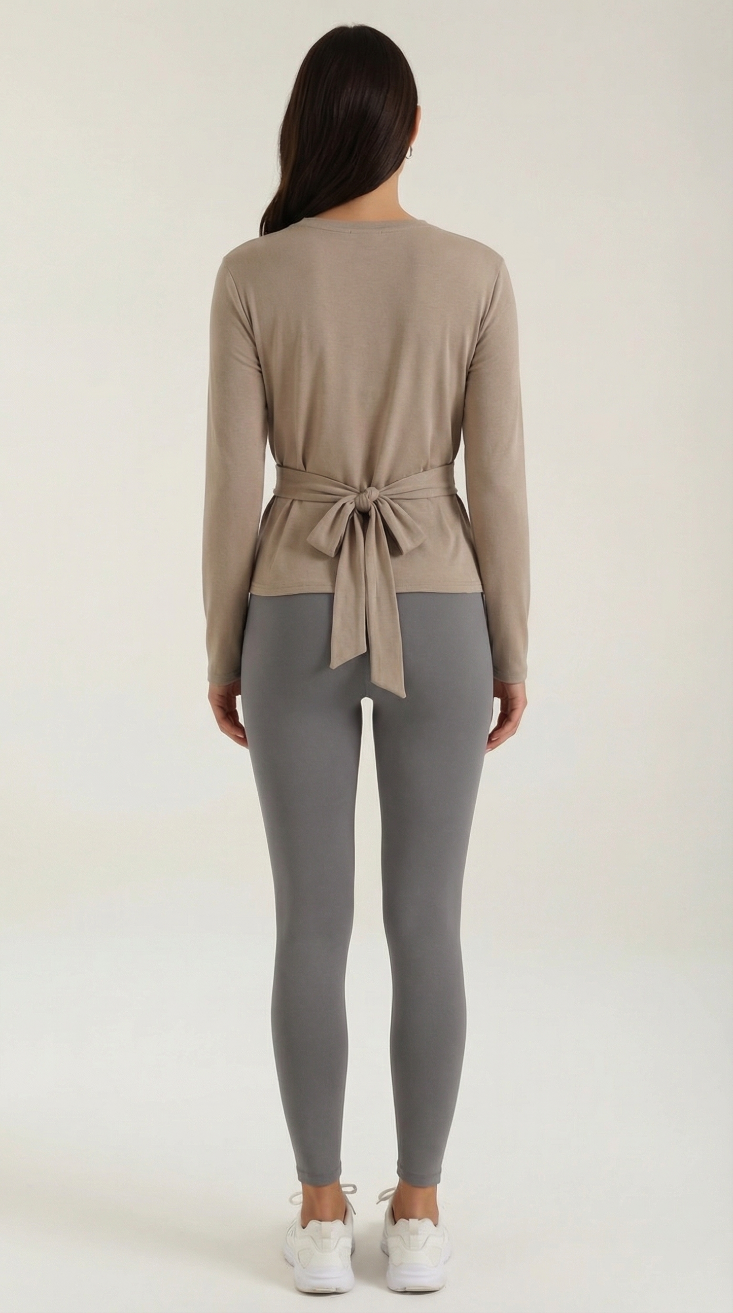 TM | Top Holly de manga larga con detalle de lazo