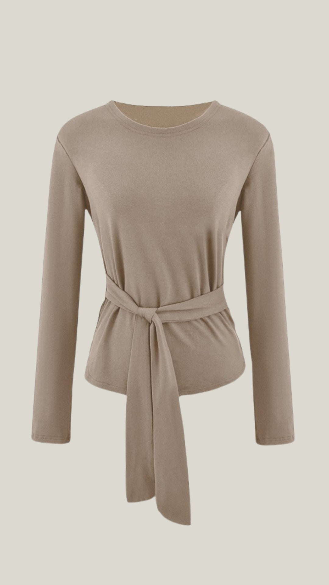 TM | Top Holly de manga larga con detalle de lazo