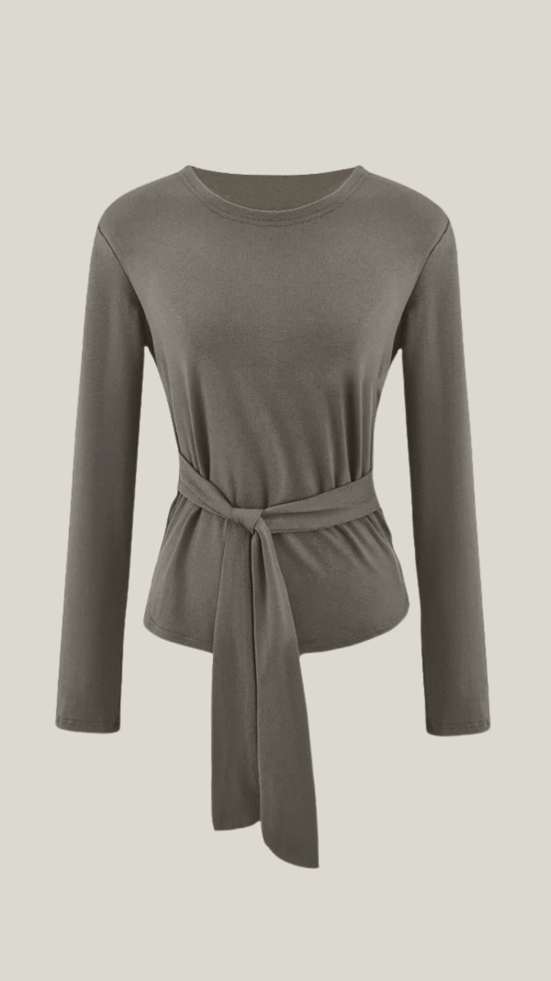 TM | Top Holly de manga larga con detalle de lazo