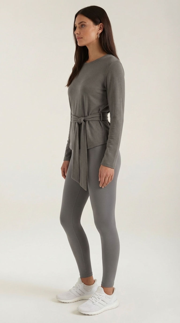TM | Top Holly de manga larga con detalle de lazo