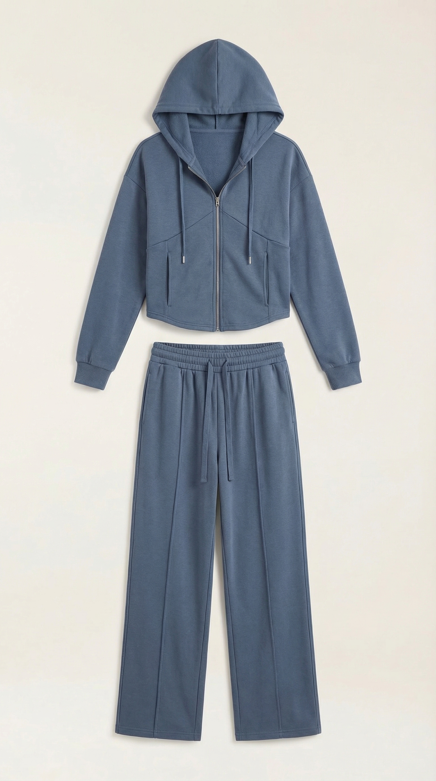 Conjunto de sudadera con capucha y pantalones anchos Yolanda