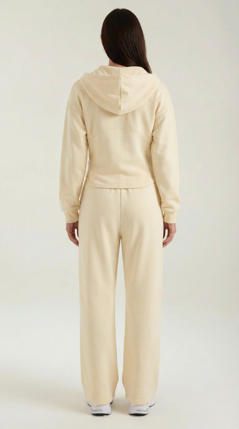 Conjunto de sudadera con capucha y pantalones anchos Yolanda