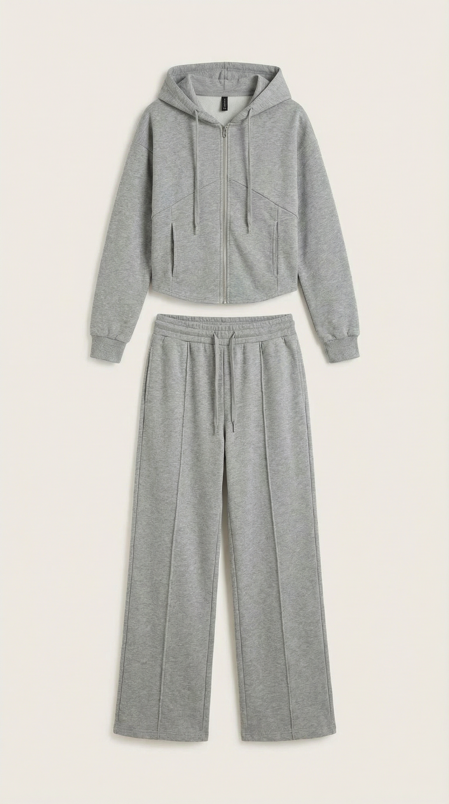 Conjunto de sudadera con capucha y pantalones anchos Yolanda