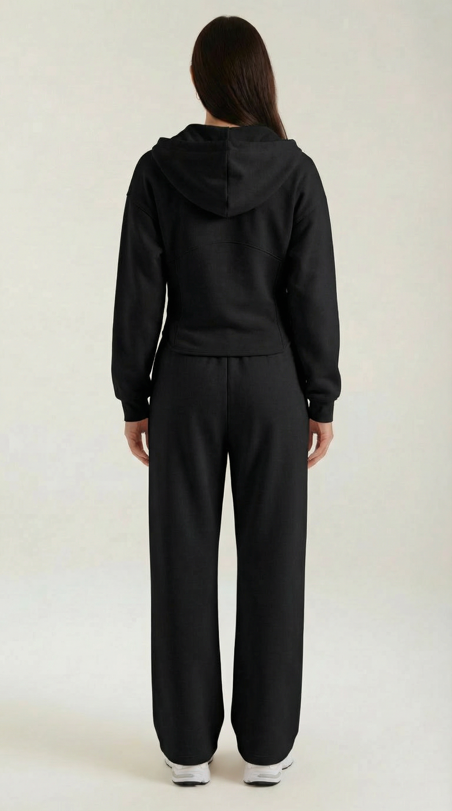 Conjunto de sudadera con capucha y pantalones anchos Yolanda