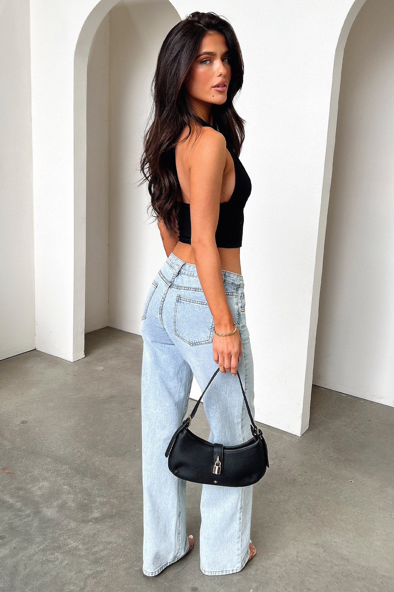 TM | Sunshine Halter Top - Negro